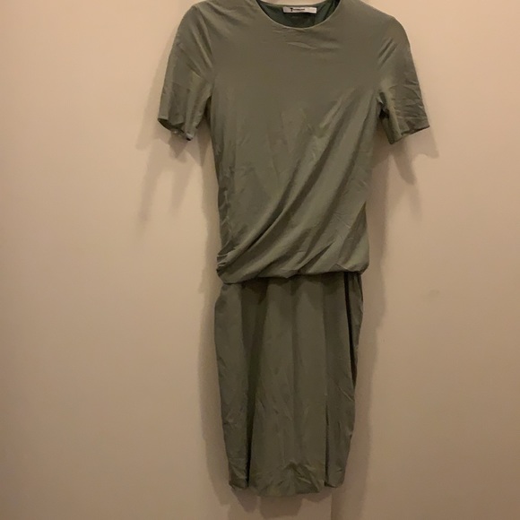 T by Alexander Wang Ruched Draped Bodycon Dress - Picture 2 of 4